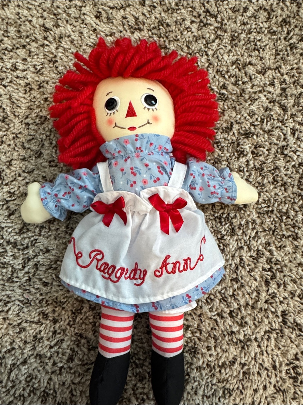 Red-Hair Classic Raggedy Ann Cloth Doll